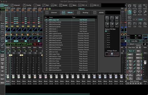 Effects Library Download for the Behringer X32 & Midas M32.